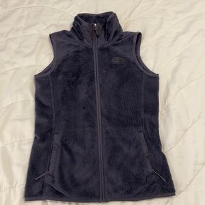 Fuzzy North Face vest
